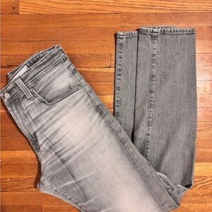 AG Adriano Goldschmied Men's Light Gray Skinny Jeans